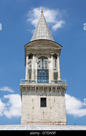 La tour de la Justice à côté de la salle du Conseil de l'Impériale, le palais de Topkapi, Istanbul, Turquie Banque D'Images