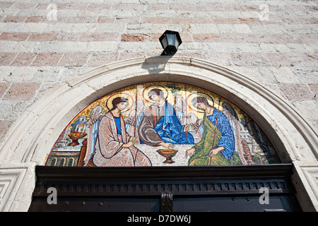 L'Église orthodoxe de la Sainte Trinité (Crkva Sv. Trojice) à Budva Banque D'Images