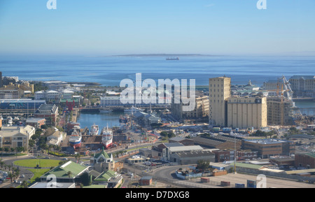 View of Cape Town's V&A Watewrfront district Banque D'Images