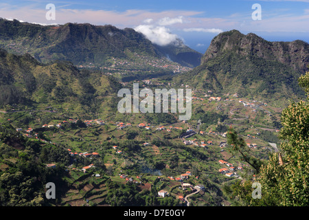 Pico Corca ( 738 m ), Penha de Águia, Faial, Santana, Madère Banque D'Images