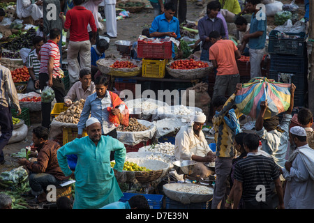 Légumes du marché dans la vieille ville de Delhi, Inde Banque D'Images