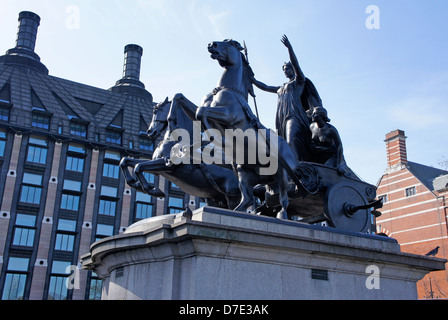 Statue de Boadicée par Westminster Bridge, Londres, Angleterre Banque D'Images