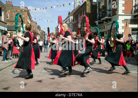 Morris Dancers Rochester Sweeps Festival 2013 Banque D'Images