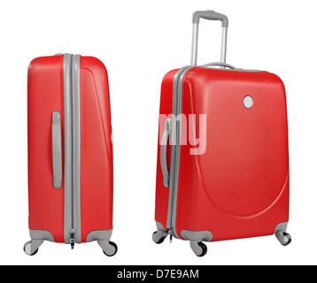 Tronc rouge isolé avec chemin de détourage inclus Banque D'Images