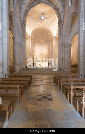 Le choeur de l'église Sainte-Anne des Croisés à Jérusalem, Israël Banque D'Images