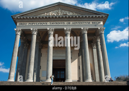 Europe Italie Piémont Turin Piazza della Gran Madre l'église Gran Madre di Dio Banque D'Images