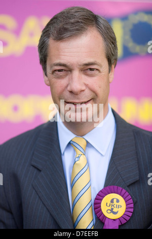 UK Independence Party leader Nigel Farage. Banque D'Images