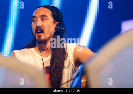 Test de top-20 : DJ Steve Aoki Banque D'Images