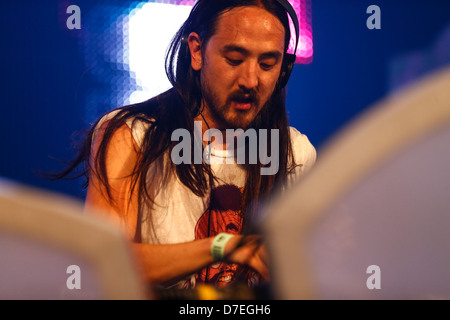 Test de top-20 : DJ Steve Aoki Banque D'Images