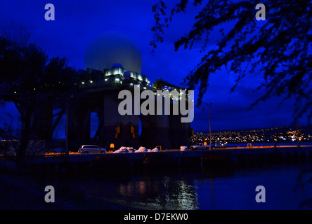 La mer, les radars en bande X quitte Pearl Harbor. Banque D'Images