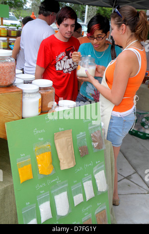 Miami Florida,Homestead,Harvest Farmers Market à Verde Gardens,shopping shopper shoppers magasins marché achats vente, magasins de détail Banque D'Images