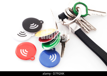 Tags NFC Banque D'Images