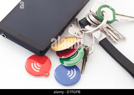 Tags NFC Banque D'Images
