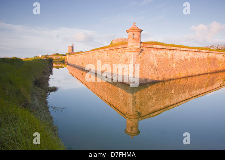 Le Fort de la Hougue à Saint Vaast La Hougue. Banque D'Images