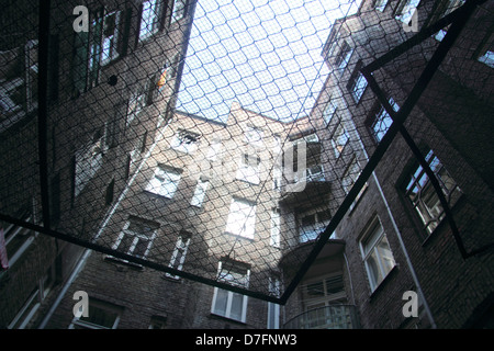 Édifice de la Jewish Ghetto de Varsovie à la rue Prozna près de Gzibovska Square Pologne Banque D'Images