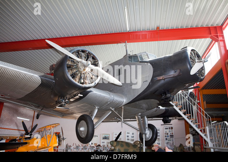 Détail de l'avion de passagers Junkers JU-52, l'Allemagne, l'Europe, Banque D'Images