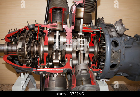 Le moteur radial, 1939, Pratt & Whitney ou P & W, Collection d'aéronefs Zweibrücken, Allemagne, Europe Banque D'Images