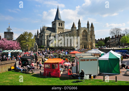 Rochester, Kent, Angleterre, Royaume-Uni. Sweeps Festival, 2013 / Cathédrale Banque D'Images