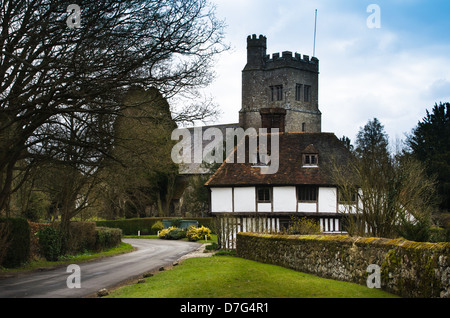 Le village de North Harrow dans le Kent, UK Banque D'Images