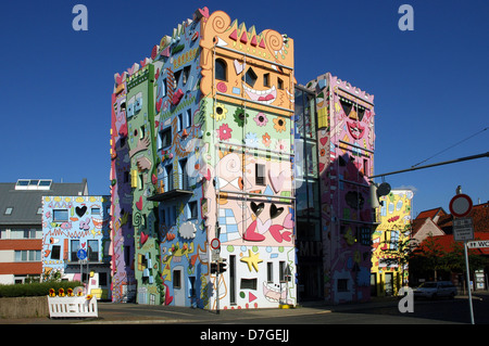 Allemagne, Basse-Saxe, Brunswick, Braunschweig, happy house RIZZI, James Rizzi Banque D'Images