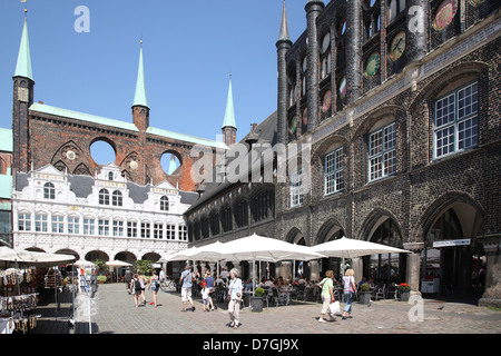 Lübeck Schleswig-holstein hôtel de ville town hall Banque D'Images