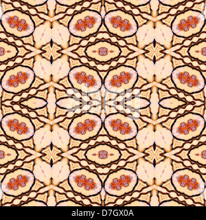 Motif symétrique répétées faites à partir de l'image de Jasper l'océan Banque D'Images