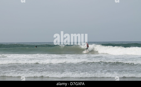 Une scène de surf surf Inde Côte d'épices et SUP Championship, Kovalam beach, Kerala, Inde Banque D'Images