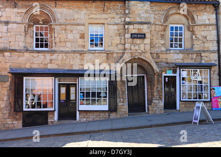 Maison juifs, abrupte, Lincoln, Lincolnshire, Angleterre, Royaume-Uni. Banque D'Images