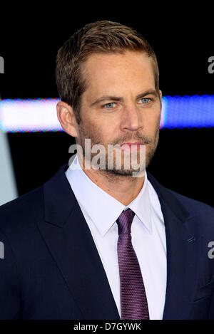 PAUL WALKER FAST & Furious 6. Première mondiale de Leicester Square London England UK 07 Mai 2013 Banque D'Images