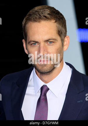 PAUL WALKER FAST & Furious 6. Première mondiale de Leicester Square London England UK 07 Mai 2013 Banque D'Images