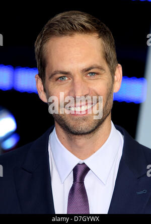 PAUL WALKER FAST & Furious 6. Première mondiale de Leicester Square London England UK 07 Mai 2013 Banque D'Images