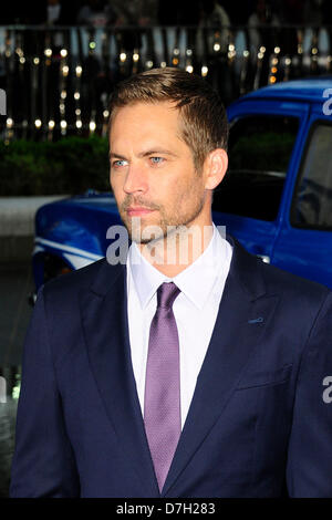 Londres, Royaume-Uni. 7 mai, 2013. Paul Walker assiste à la première mondiale de Fast & Furious 6 à l'Empire de Londres. Crédit : Peter Phillips/Alamy Live News Banque D'Images