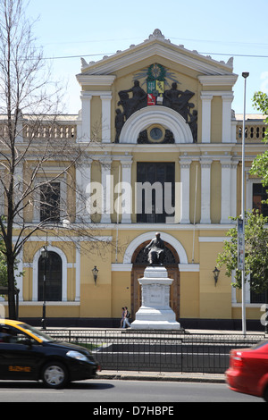 L'université de Santiago du Chili Universidad de Chile Avenida Libertador Bernardo O Higgins Avenida Alameda Banque D'Images