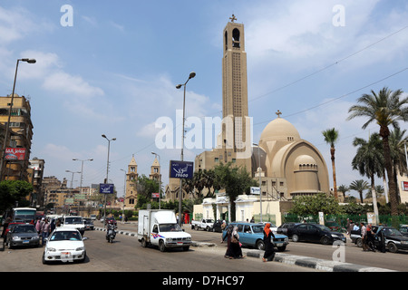 La Cathédrale Saint Marc du Caire, siège du Pape Tawadros II, le chef de l'Église copte d'Égypte Banque D'Images