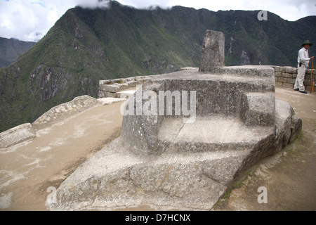 Pérou Heiliger Platz Plaza sacrée Machupicchu Machu Picchu Banque D'Images