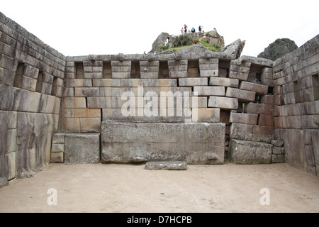Pérou machupicchu Machu Picchu Heiliger Platz Plaza sacrée Heiliger Ort Banque D'Images