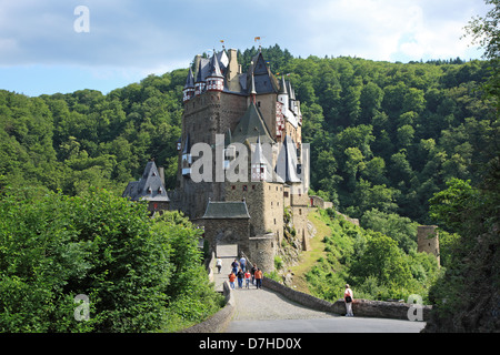 Allemagne, Rhénanie-Palatinat, vallée de la Moselle, le château de Burg Eltz, Banque D'Images