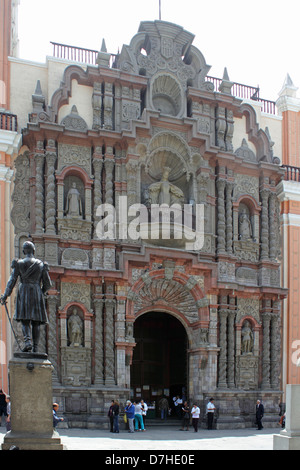 Pérou Lima Jiron de la Union Personne Iglesia y Convento de la Merced Banque D'Images