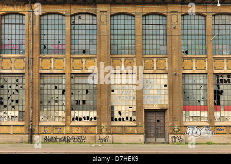 Ancienne usine à Leipzig Banque D'Images