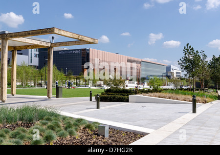 Le nouvellement ouvert Eastside City Park près de Millenium Point dans Birmingham Banque D'Images