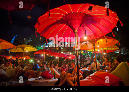Seminyar (Bali) est une destination de vacances populaire. Banque D'Images