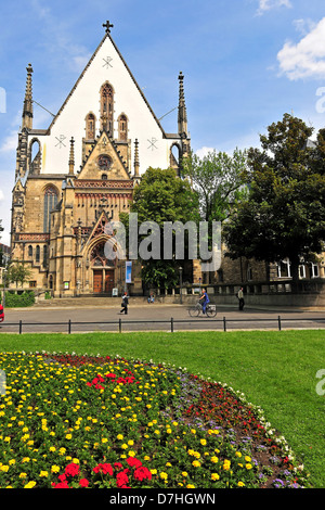 L'église Saint-Thomas de Leipzig Banque D'Images