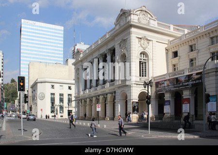 Théâtre Municipal de Santiago du Chili Banque D'Images