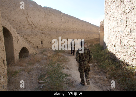 L'un des nombreux anciens forts, Kaboul, Afghanistan. Banque D'Images