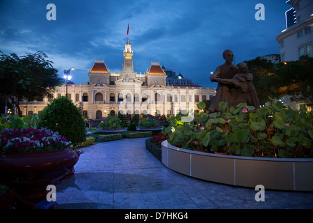 Hôtel de ville Ho Chi Minh Ville, Vietnam Banque D'Images