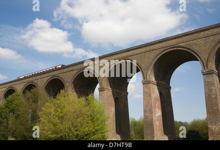 Viaduc Ferroviaire achevé en1849 à Chappel, Essex, Angleterre Banque D'Images