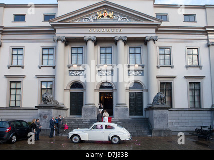 Mariage à l'hôtel de ville à Dordrecht, Pays-Bas Banque D'Images