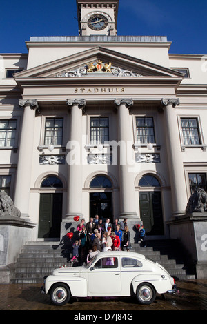 Mariage à l'hôtel de ville à Dordrecht, Pays-Bas Banque D'Images