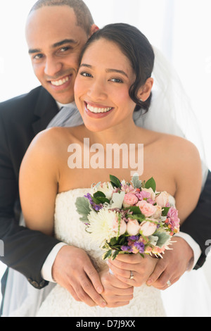 Portrait of happy young couple Banque D'Images