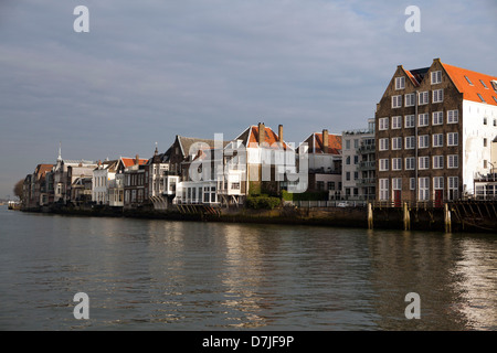 Le centre-ville de la vieille ville de Dordrecht, Pays-Bas Banque D'Images